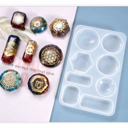 Crystal Epoxy Resin Mold Geometric Earring Ear Pendant Casting Silicone Mould DIY Crafts Jewelry Making Tools