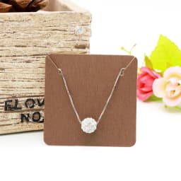 50pcs Earrings Necklaces Display Card Cardboard Earring Packaging Hang Tag Card Ear Studs White Paper Card Jewelry DIY Wholesale
