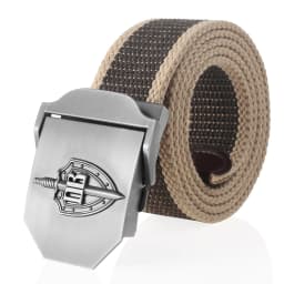 SupSindy Canvas Belt 3D Russian Border Guard Troop Metal Buckle Jeans Belts for Men CCCP Army Military Tactical Belts Male Strap