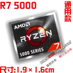 Original AMD Ryzen Ruilong R9 R7 R5 R3 5000 Series CPU Computer Sticker Notebook Label