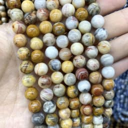 4 6 8 10 MM Natural Colorful Agates Round Loose Stone Beads For Jewelry Making Charm Diy Bracelet Necklace Earrings Material
