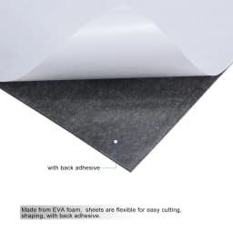 Uxcell 1pc EVA Foam Sheets Craft 1mm Thickness Self Adhesive Back Sound-Absorbing Noise Spone Foam EVA Sheets DIY Handmade Model