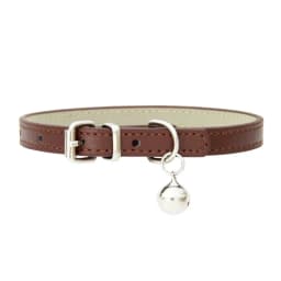 Cute Cat Collar Solid Faux Leather Adjustable Pet Collars with Bells Cats Products for Pets Dog Accessories