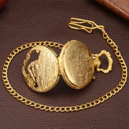 Top Luxury Gold Luminous LED Quartz Pocket Watch Train Locomotive Engine Steampunk Quartz FOB Light Watch Gifts for Men Women
