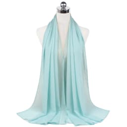 New Premium Plain Chiffon Scarf Muslim Hijab Instant Shawl Soft Ball Bubble Chiffon Head Wraps Islamic Lady Women Hijabs
