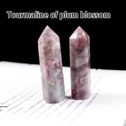 Runyangshi Crystal Point Prism Crafts Natural Stone Quartz Tower 36 Colors Energy Mineral Wand Home Decoration