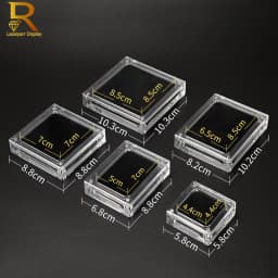 Creative Transparent Jewelry Display Box Necklace Pendant Case Acrylic Showing Case Holder Jewelry Gift Box Trinket Box