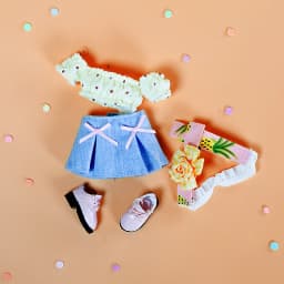 Outfit for 1/8 BJD Pocket doll and Middie Blyth clothes including shoes suit for 16cm doll