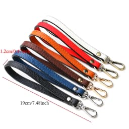 Soft PU Wrist Bag Strap Portable Wallet Belt Women Clutch Bag Strap Solid Color Simple Handle Purse Bag Belt Replacement Strap