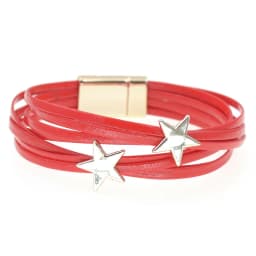 WELLMORE Leather Bracelets for Women Simple Star Multilayer Wide Wrap Bracelet 6 Size 18 Colors Female Jewelry Wholesales