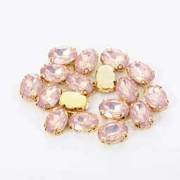 Mixed 50pcs Gold Champange Opal Rhinestones With Claw Plastic Resin Sew-on Champange Stone For Decoration Diy Shoes Accessories