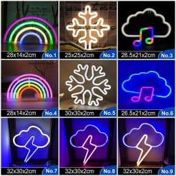 LED Neon Light Sign Strip New 189 Styles Wall Art Lamp Nightlight LOVE Heart Animal Cat Figure Model Decor Room Shop Xmas Gift