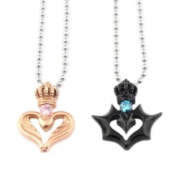 Couple Letter His Queen Her King Crown Matching Necklace Eternal Love Promise Pendant Necklace for Lover Jewelry Gift