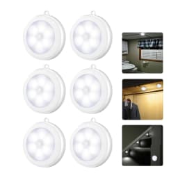 PIR Motion Sensor LED Night Light Battery Powered Night Lamp For Kitchen Cabinet Wardrobe Lamp Staircase Wireless Closet Lights