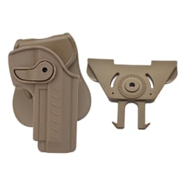 Belt Holster with MOLLE Platform, Pistol Gun Carry Case, Tactical Hunting Airsoft Waist Holster for Beretta 92, 92FS