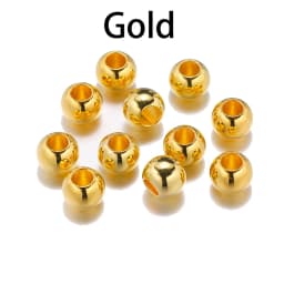 50-100pcs 4 6 8 10 12mm Ball Big Hole Round Beads CCB Loose Spacer Beads For DIY Jewelry Making Accessories (Not Metal)