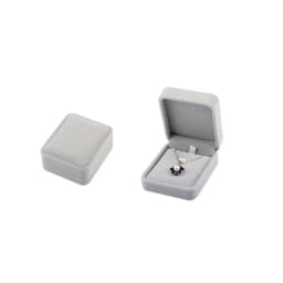Bulk Sale Wedding Ring Storage Box Earring Studs Pendant Necklace Set Jewelry Gift Box Packaging Organizer Case Grey Velvet Kit