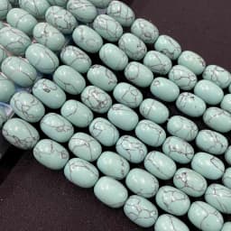 10X14MM Drum Barrel Shape Natural Stone Agates Turquoises Tiger Eye Loose Spacer Beads Charm DIY Handmade Bracelet Necklace