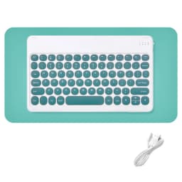 Wireless Keyboard and Mouse Combos Set Round Bluetooth Hebrew Spanish French Korean For iOS iPad Android Windows Phone Tablet