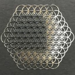 Flower of Life Metal Patch Phone Case Back Sticker Pyramid Model Decoration Sticker