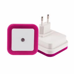 Mini Cute Wall Plug-in LED Night Light Auto Sensor Bedside Lamp For Bedroom Kid's Room Hallway Corridor Stairs EU/US 110V 220V