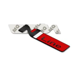 Car-Styling Metal Stickers N LINE Emblem Grille Badge For Veloster Accent Kona Elantra Ix25 Ix35 i30 i20 Sonata Tucson Kona