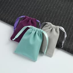 Velvet Jewelry Drawstring Bag with Silk for Wedding Party Candy Jewelry Organizer Gift Pouches Earring Bracelets Packaging Pink