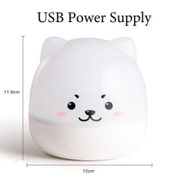 Starry Sky LED Projector Lamp Cute Bear Music Box Night Light Rotatable Bedside Lamp Kids Gifts USB Rechargeable For Bedroom