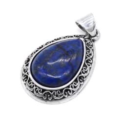 2024 New Natural Stone Abalone Shell Charms Drop Shape Lapis Lazuli Ethnic Pendant for Women Jewelry Making DIY Necklace Gift