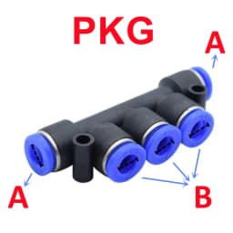 Pneumatic Fittings Pipe Connector Tube 4 5 14mm OD Hose Reducing 8 10 12mm PG PVG PEG PW PZAG Plastic Push In Air Quick Fitting