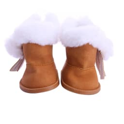 7cm Doll Shoes Doll Boots Plush Snow Panda For 18 Inch American&43Cm Baby Doll Accessories Our Generation Girl`s Toys Gifts