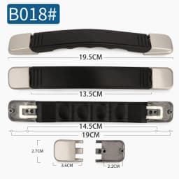 SUZAOZHE Suitcase Luggage Replacement Handle Travel Suitcase Handle Strap Factory Replacement Zinc Alloy Grip Carry Grip