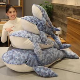 50cm-150cm big size whale plush toy pillow stuffed soft animals doll whale throw pillow cushion kids toys birthday gift