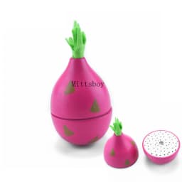 Simulation Magnetic Montessori Fruit Play House Strawberry Watermelon Banana Durian Seasoning Baking Toy Wooden Educational Toys