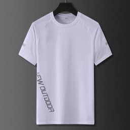 Men Sport Running Tshirt Quick Dry Breathable Short Sleeve Gym Shirt Jogging Training Sportswear Fitness Tee