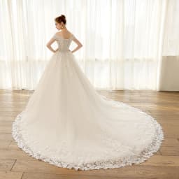 SL-6804 Customized ball gown wedding dress off shoulder elegant lace appliques celebrity princess wedding gowns plus size