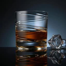 Rotating Whiskey Glass Old Fashioned Glass for Drinking Bourbon,Scotch,Cocktails or Tea,Whisky