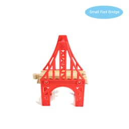 Wooden Train Track Bridge Beech Wooden Railway Set Accessories Fit for All Brands Wood Tracks Pieces Educational Toys For Kids