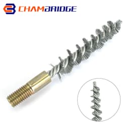 M12 Thread Wire Brush Metal Handle 18/22/25/32/40/50/65/75mm Brush Working Stainless Steel Wire Pipe Tube Cleaning Chimney Brush