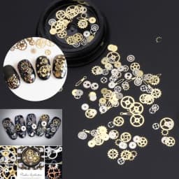 1 Box DIY Mixed Steampunk Watch Gear Cogs Watch Findings for Crafting Jewelry Making Mold Fillings Nail Art Accessory