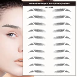 6D Eyebrow Tattoo Sticker Waterproof Eyebrow Templates Tools Cosmetics Professional Makeup Eye Brow Shaper Eyebrows Sticker