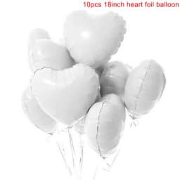 10pcs 18inch Rose Gold Love Heart Shape Foil Balloons Wedding Birthday Party Decorations Aluminum Foil Ballons Air Balls Globos