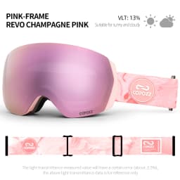 COPOZZ Brand Professional Ski Goggles Double Layers Anti-fog UV400 Men Women Winter Snowmobile Eyewear Snowboard Sports Glasses