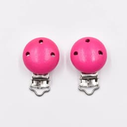 10PCs Baby Teether Clip Pacifier Chain Wood Blanks Pacifier Baby Teething Bracelet Bead Clip Diy Wooden Clips Accessories
