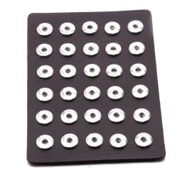 2022 New High Quality Snap Jewelry Display Board Fit 18mm Snap Buttons Jewelry Black Flannel PVC Snap Display Holder