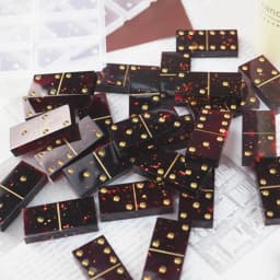 Crystal Epoxy Resin Game Mold Dominoes Casting Silicone Mould DIY Crafts Jewelry Making Tools