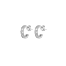 CRMYA Gold Silver Filled Several Sizes Hoop Earring CZ Zircon Heart Higgle Earrings For Women Jewelry Wholesale Aretes De Mujer