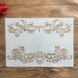 A4 size Design Stencil for Wall Painting Scrapbooking Stamp Album Decorative Embossing Craft Paper DIY Flower Label Stencils