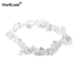 Natural Gem Stone Bracelet Amethyst Irregular Stretch Chip beads Nuggets Quartz Bracelets Bangles Crystal Wristband For Women