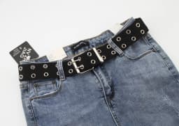 7 Colors! 105cm Solid Canvas Double Row Hole Belt for Men Women Punk Style Waistband for Jeans Pants Trousers 2020 New belt gift